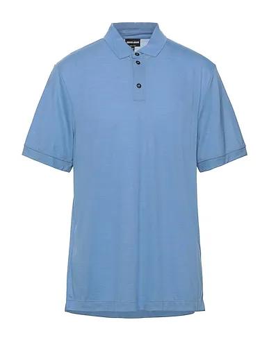 Azure Piqué Polo shirt