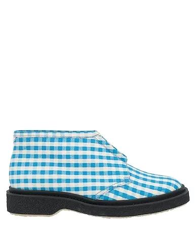 Azure Plain weave Ankle boot