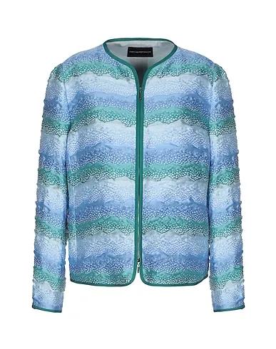 Azure Plain weave Full-length jacket