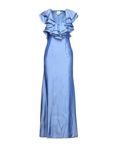 Azure Plain weave Long dress
