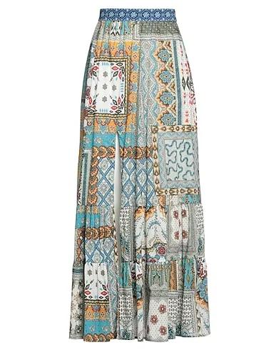 Azure Plain weave Maxi Skirts