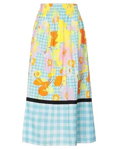 Azure Plain weave Maxi Skirts
