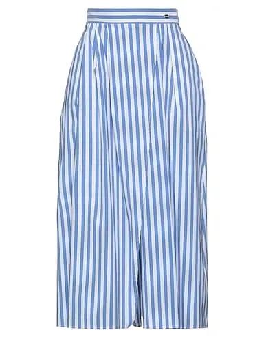 Azure Plain weave Midi skirt