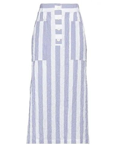 Azure Plain weave Midi skirt