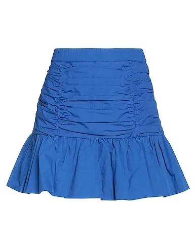 Azure Plain weave Mini skirt
