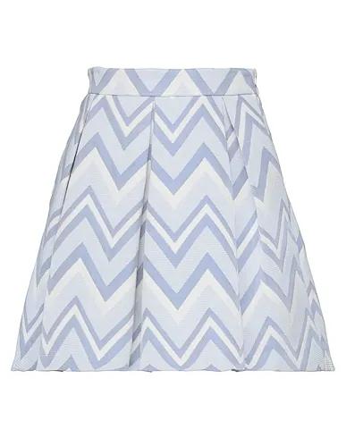 Azure Plain weave Mini skirt