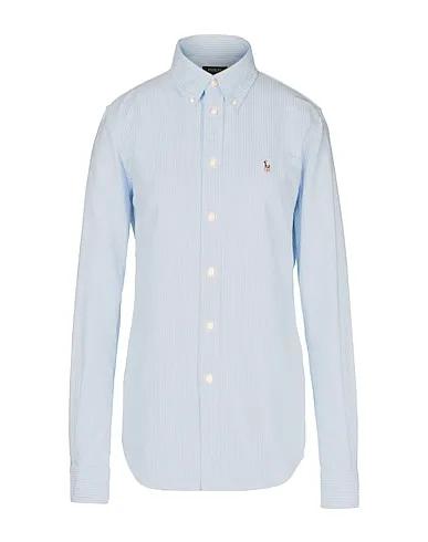Azure Plain weave Striped shirt Oxford Shirt
