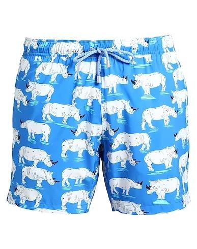 Azure Plain weave Swim shorts