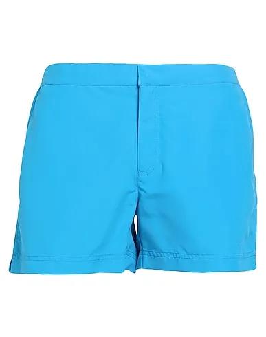 Azure Plain weave Swim shorts