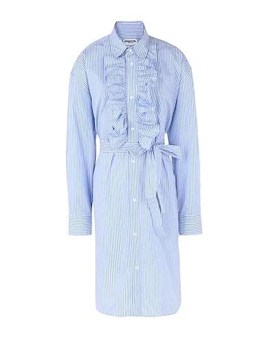 Azure Poplin Midi dress VIKE POPELINE DRESS
