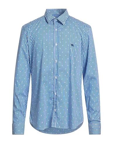 Azure Poplin Patterned shirt