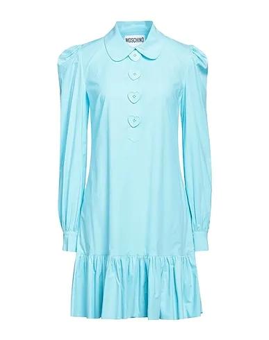 Azure Poplin Short dress