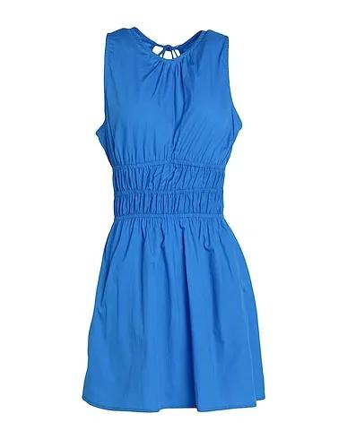 Azure Poplin Short dress RYLEE MINI DRESS
