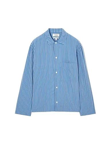 Azure Poplin Striped shirt