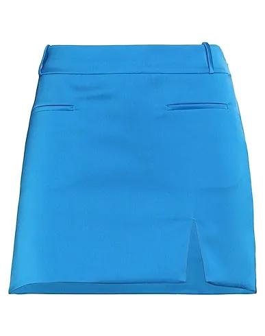 Azure Satin Mini skirt