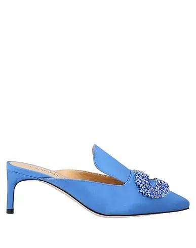 Azure Satin Mules and clogs