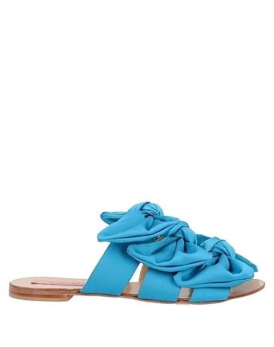 Azure Satin Sandals