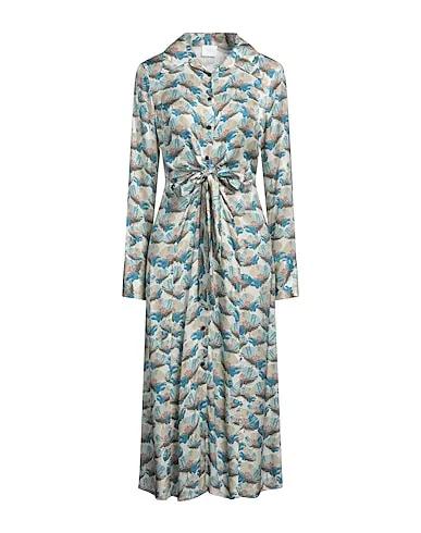 Azure Synthetic fabric Midi dress