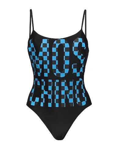 Azure Synthetic fabric One-piece swimsuits