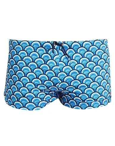 Azure Synthetic fabric Swim shorts
