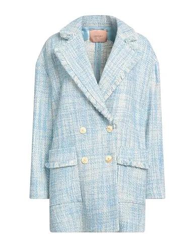 Azure Tweed Coat