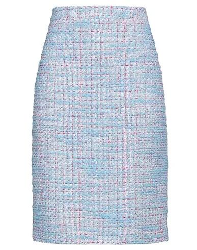 Azure Tweed Midi skirt