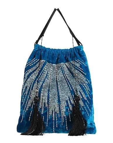 Azure Velvet Handbag