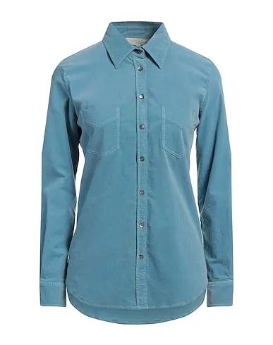 Azure Velvet Solid color shirts & blouses