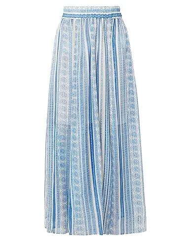 Azure Voile Maxi Skirts