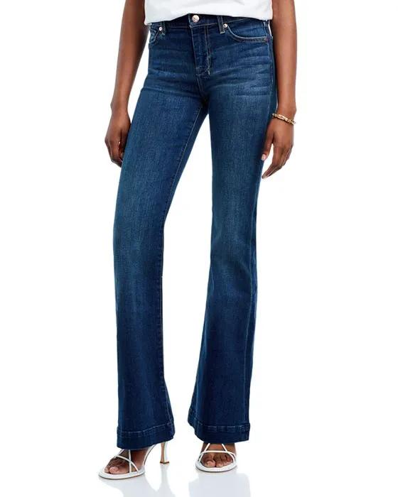 B(air) Dojo Mid Rise Flare Jeans in Authentic Fate