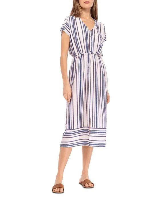 B Collection by Bobeau Stripe Midi Dress