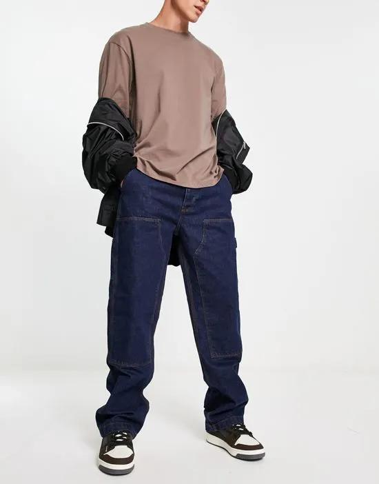 baggy fit jeans in blue
