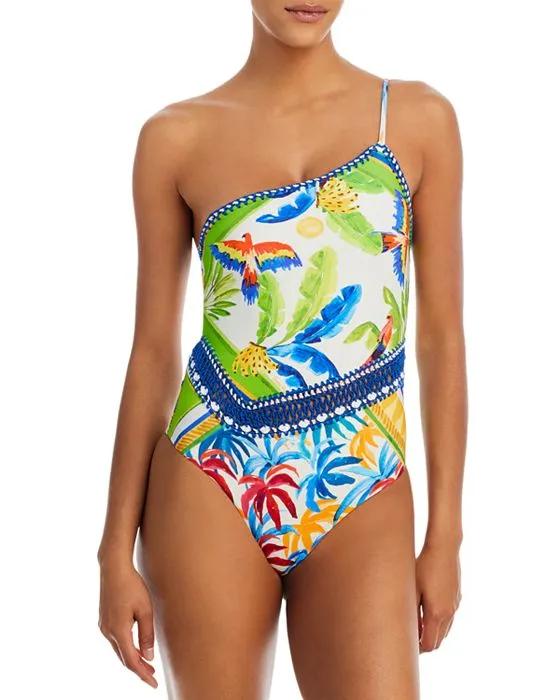 Bahia Mixed Scarves One Piece Swimsuit