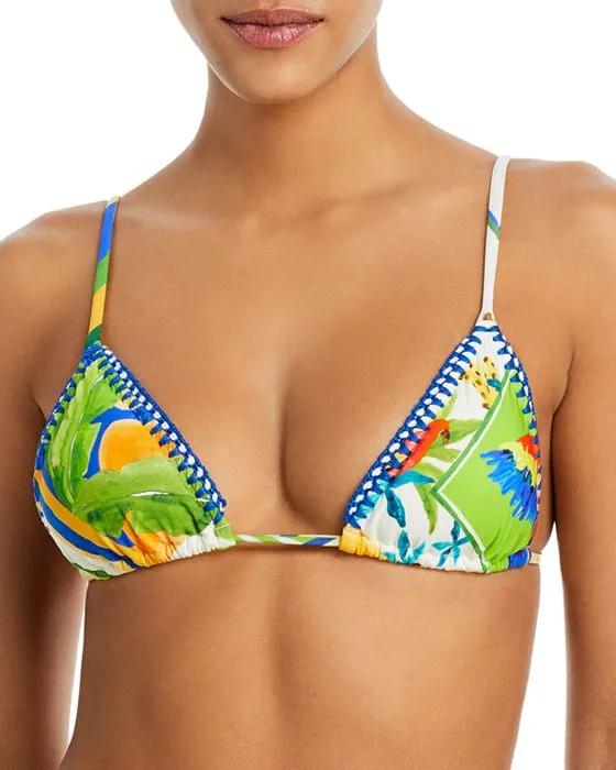 Bahia Mixed Scarves Triangle Bikini Top