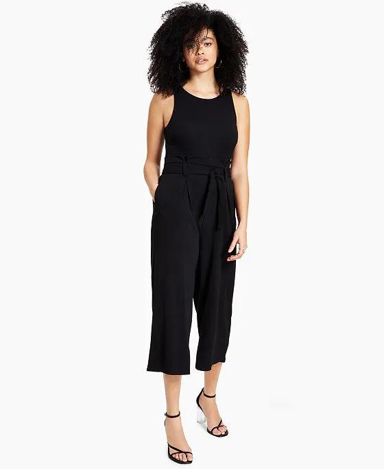 Bar III Tie-Front Jumpsuit, Created for Macy's