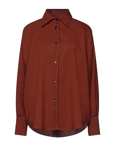 BARENA | Rust Women‘s Solid Color Shirts & Blouses