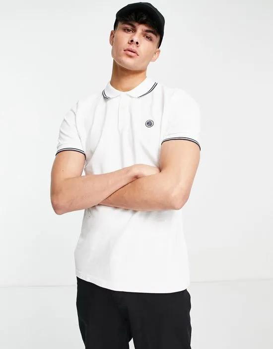 barton polo shirt in white