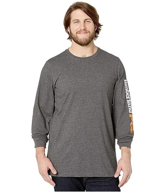 Base Plate Blended Long Sleeve T-Shirt with Logo - Tall