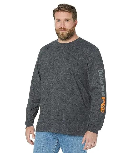 Base Plate Blended Long Sleeve T-Shirt with Logo