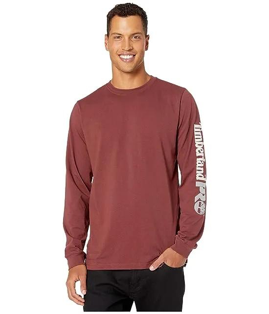 Base Plate Blended Long Sleeve T-Shirt with Logo