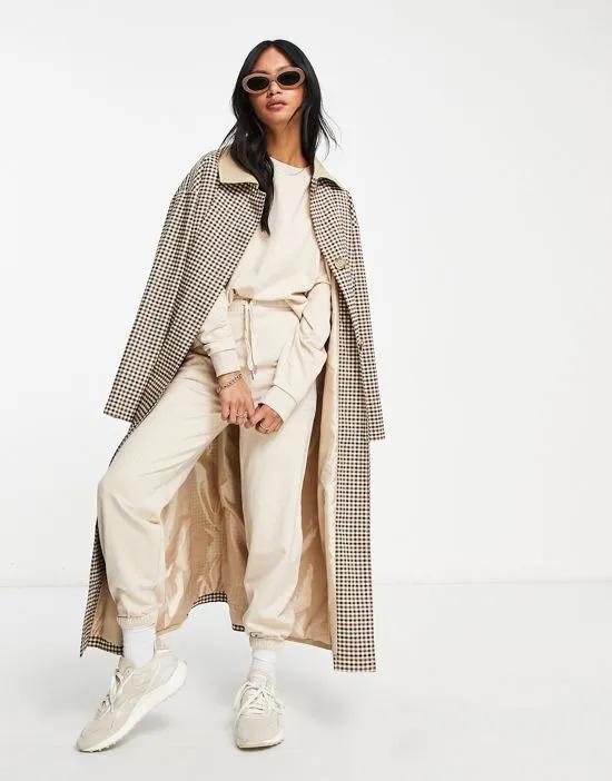 basic slim sweatpants in oatmeal heather