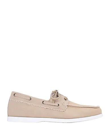 Beige Canvas Loafers BARCA