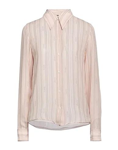 Beige Chiffon Silk shirts & blouses