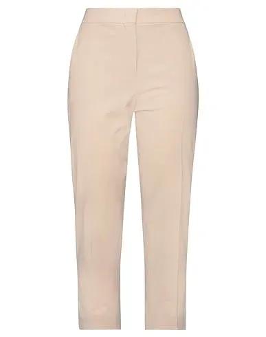 Beige Cool wool Cropped pants & culottes