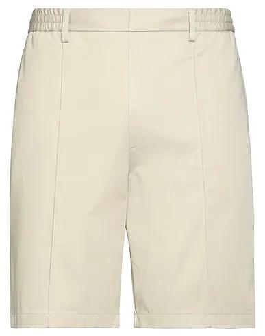 Beige Cotton twill Shorts & Bermuda