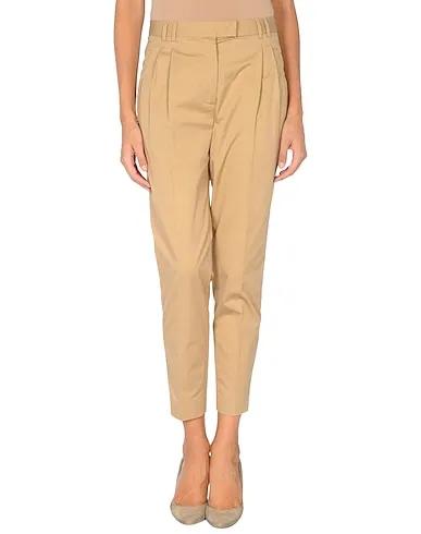 Beige Cropped pants & culottes