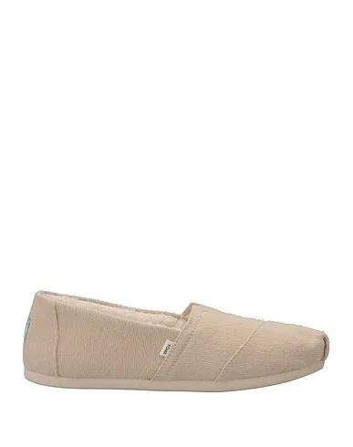Beige Flannel Loafers