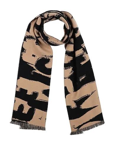 Beige Flannel Scarves and foulards