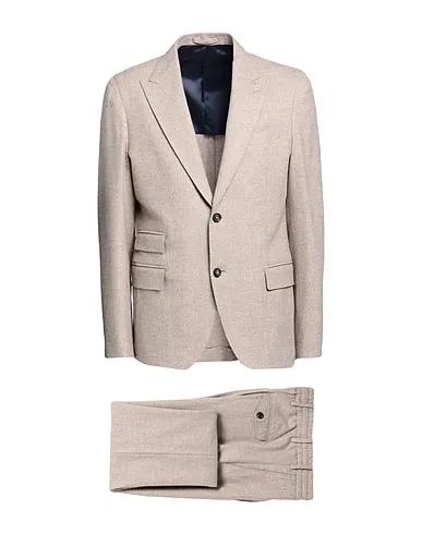 Beige Flannel Suits