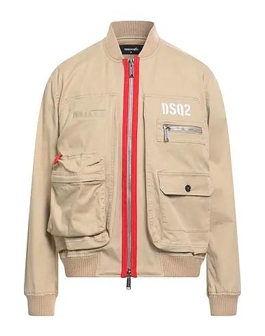 Beige Gabardine Bomber